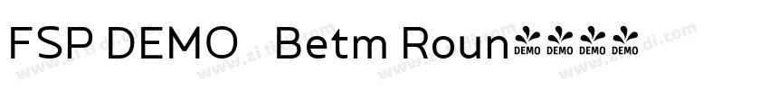 FSP DEMO   Betm Roun字体转换
